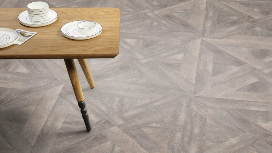 The French Weave design of Verbier Oak luxury vinyl tile by Amtico