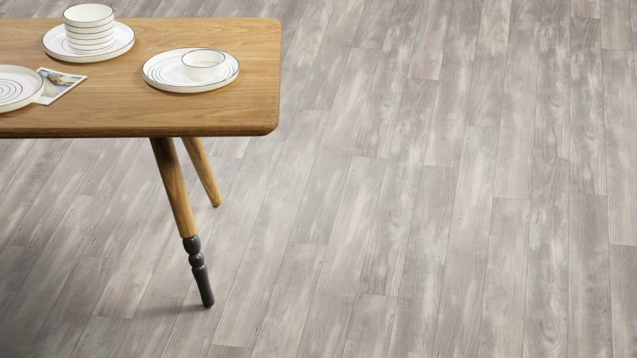 The Stripwood design of Halo Pine luxury vinyl tile by Amtico