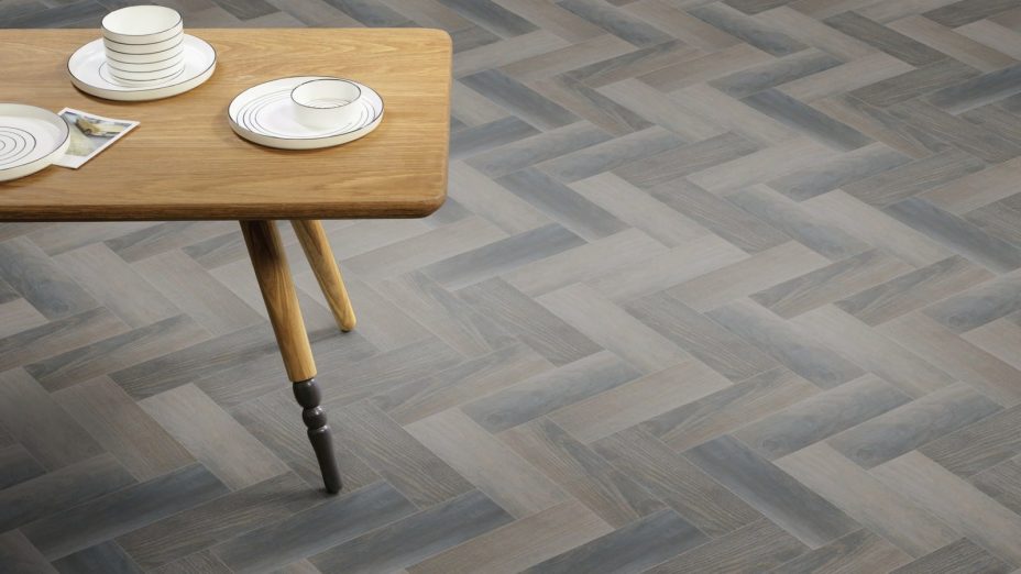 The Parquet Small design of Pacific Grain luxury vinyl tile by Amtico