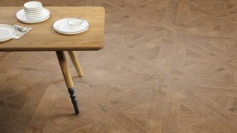 The French Weave design of Brushed Oak luxury vinyl tile by Amtico