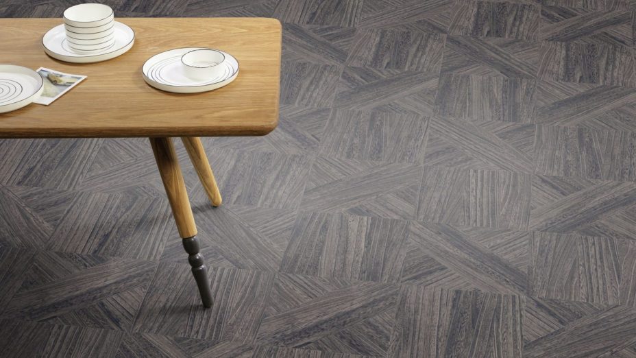 The Woven design of Quill Gesso luxury vinyl tile by Amtico