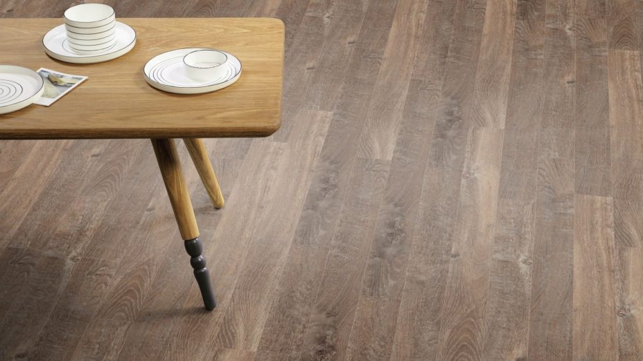 The Stripwood design of Reclaimed Oak luxury vinyl tile by Amtico