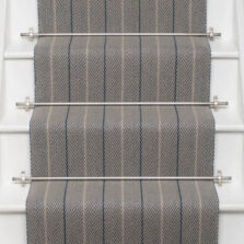 Dart Ground Midnight stair runner by Roger Oates