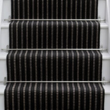 Malton Black stair runner by Roger Oates
