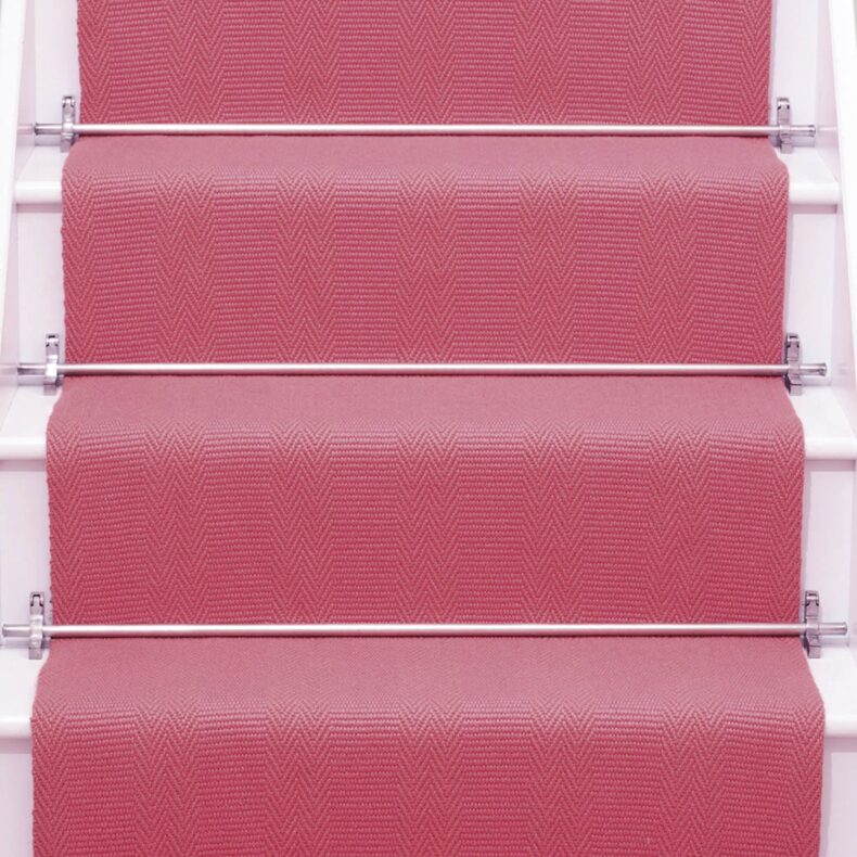 New Hadley Bright Rose stair runner by Roger Oates