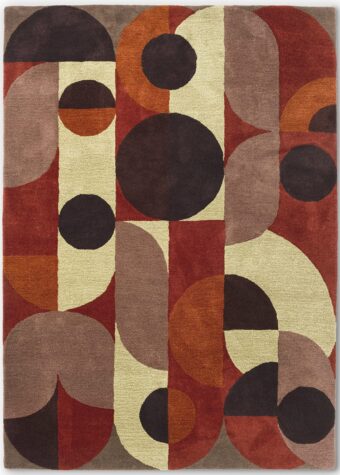 Decor Red Pale Green 95203 rug by Brink 