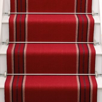 Hampton Madder stair runner by Roger Oates