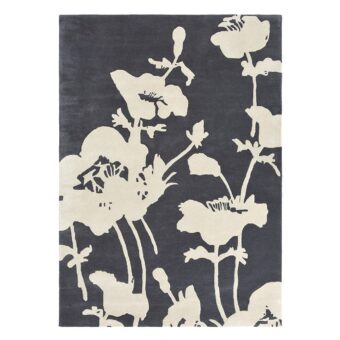 Floral 300 Charcoal 39604 rug by Florence Broadhurst