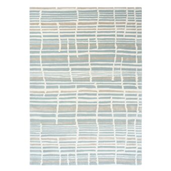 Tortoiseshell Stripe Jade 39808 rug by Florence Broadhurst