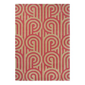 Turnabouts Claret 39200 rug by Florence Broadhurst