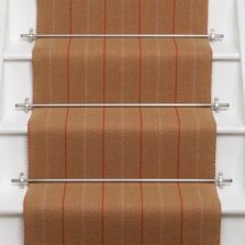 Dart Ground Persimmon stair runner by Roger Oates