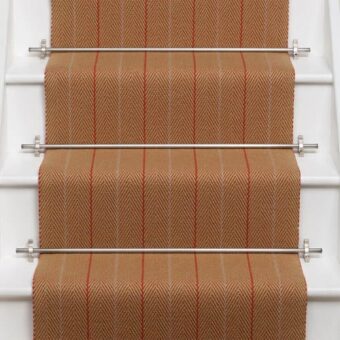 Dart Ground Persimmon stair runner by Roger Oates