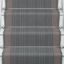 Hanbury French Grey stair runner by Roger Oates