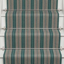 Vernon Teal stair runner by Roger Oates