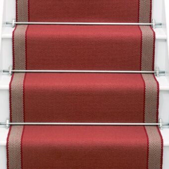 Hanover Garnet stair runner by Roger Oates