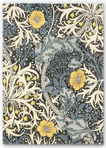 Seaweed Teal 127008 rug by Morris 