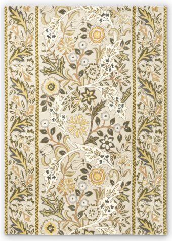 Wilhelmina Linen Mustard 127401 rug by Morris