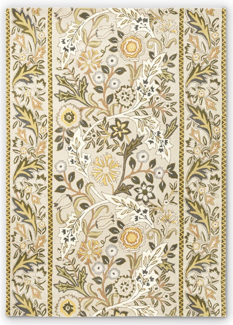 Wilhelmina Linen Mustard 127401 rug by Morris