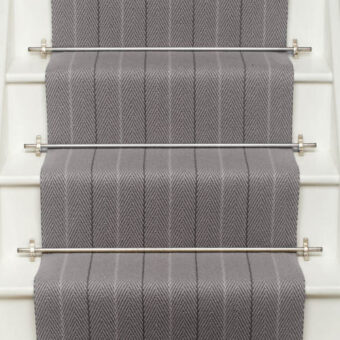 Dart Ground Pigeon stair runner by Roger Oates