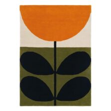 Stem Black 59803 rug by Orla Kiely