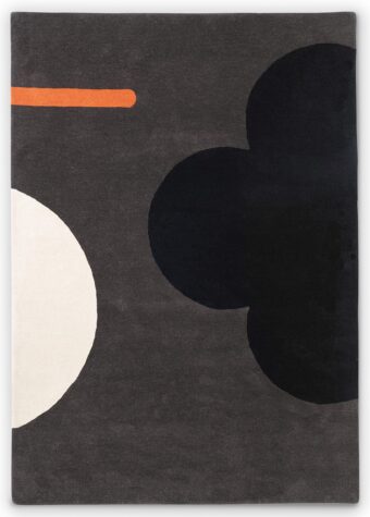 Geo Flower Graphite 60605 rug by Orla Kiely