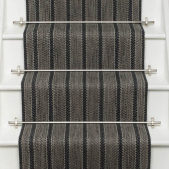 Kasuri Onyx stair runner by Roger Oates