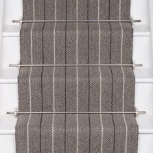 Shetland Collection, Dart Ground Light Grey stair runner by Roger Oates