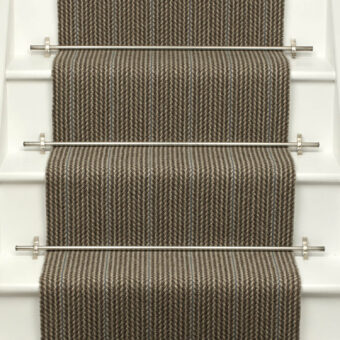 Shetland Collection, Broadcloth Indigo stair runner by Roger Oates