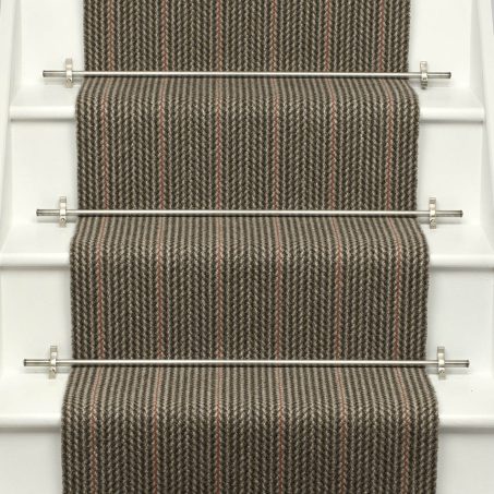 Shetland Collection, Broadcloth Russet stair runner by Roger Oates