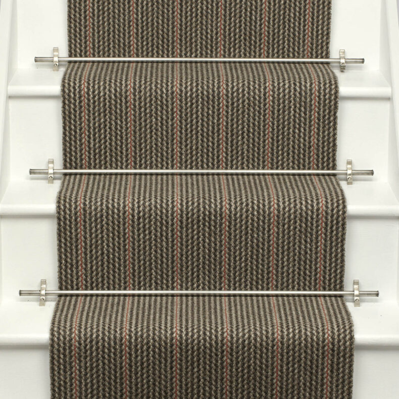 Shetland Collection, Broadcloth Russet stair runner by Roger Oates