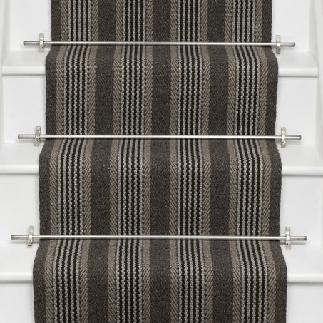 Shetland Collection, Sudbury Moorit stair runner by Roger Oates