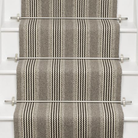 Shetland Collection, Sudbury Light Grey stair runner by Roger Oates