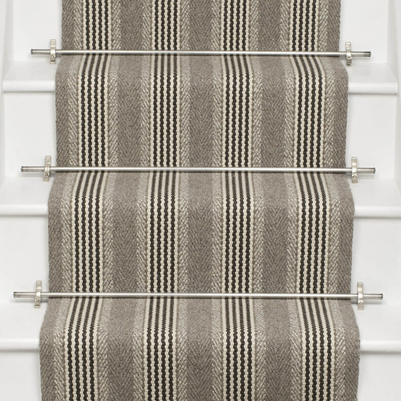 Shetland Collection, Sudbury Light Grey stair runner by Roger Oates