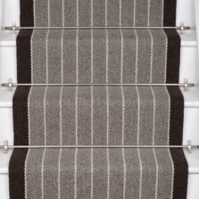 Shetland Collection, Dart Light Grey stair runner by Roger Oates