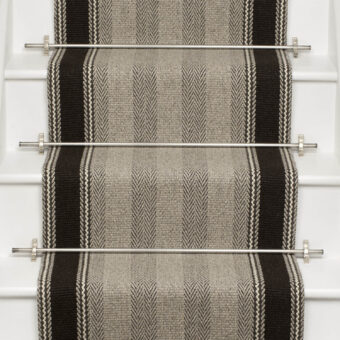 Shetland Collection, Henley Light Grey stair runner by Roger Oates