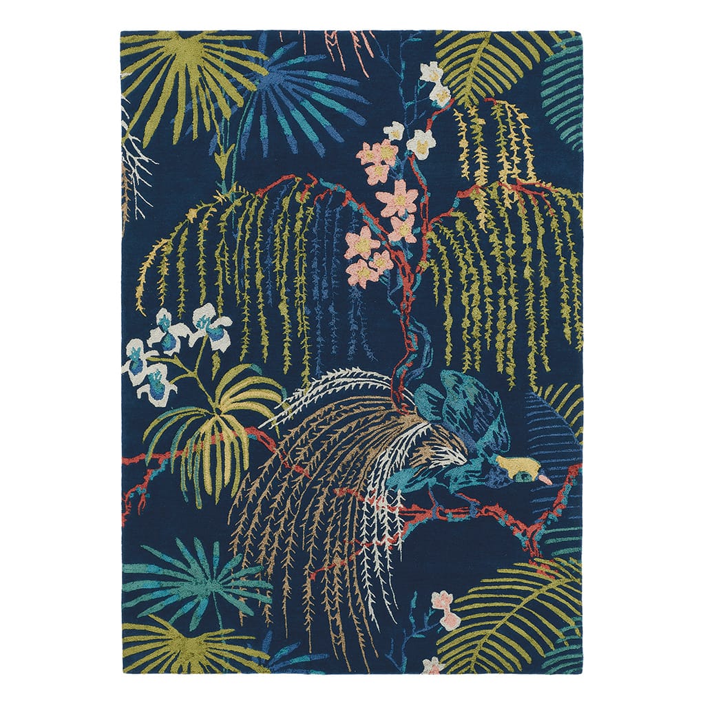 Rain Forest Tropical Night 50708 rug by Sanderson