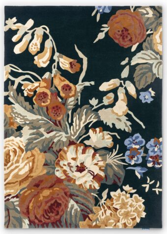 Stapleton Park Navy Burnt Orange 45318 rug by Sanderson
