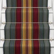 Charleston Turkey Red stair runner by Roger Oates