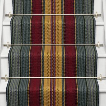 Charleston Turkey Red stair runner by Roger Oates