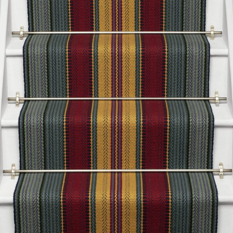 Charleston Turkey Red stair runner by Roger Oates