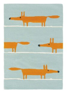 Mr Fox Aqua 25308 rug by Scion