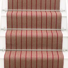 Halle Garnet stair runner by Roger Oates