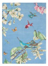 Hummingbird Blue 37808 rug by Wedgwood