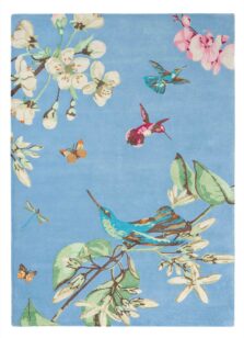 Hummingbird Blue 37808 rug by Wedgwood