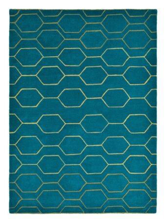 Arris Teal Gold 37307 rug by Wedgwood