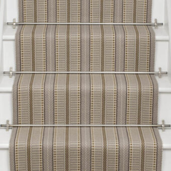 Masai Oatmeal stair runner by Roger Oates