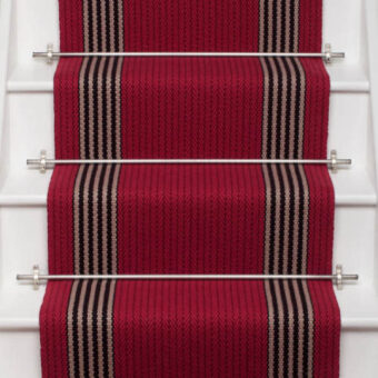 Flaxman Ruby stair runner by Roger Oates
