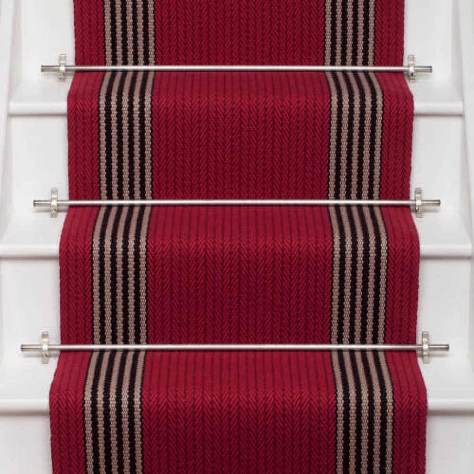 Flaxman Ruby stair runner by Roger Oates