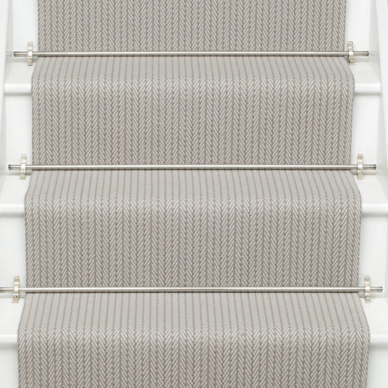Fulham Quartz stair runner by Roger Oates