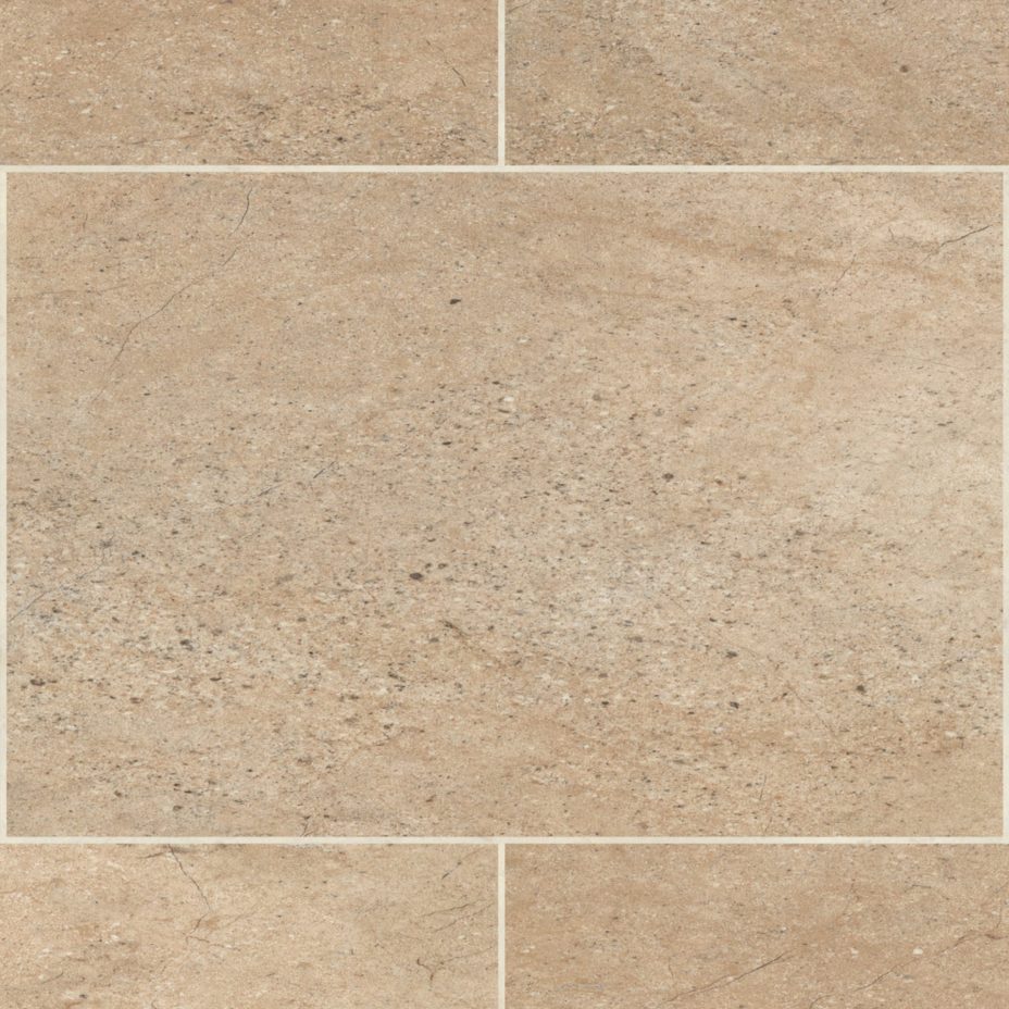 View of ST12 Bath Stone luxury vinyl tile by Karndean